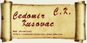 Čedomir Kusovac vizit kartica